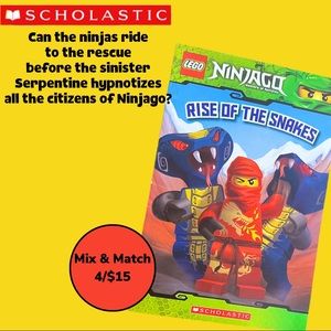 🔵 4/$15 • Lego Ninjago “Rise of the Snakes” Book